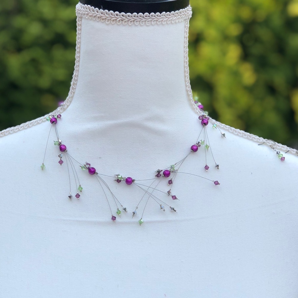 LN handmade boutique necklace and earrings